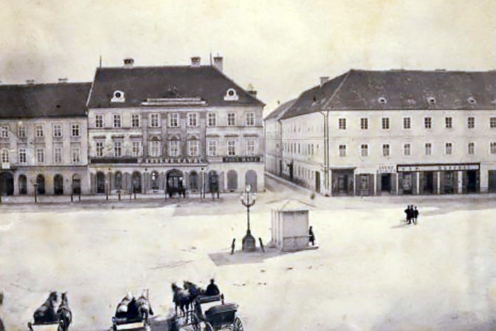 Trg bana Jelačića 1866. godine